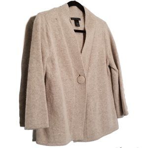 Sarah Spencer Lambs Wool Angora Sweater Cardigan, Size L